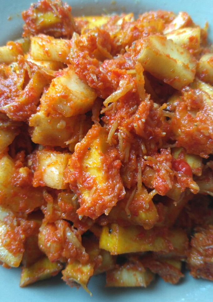 Foto resep Singkong Teri Balado