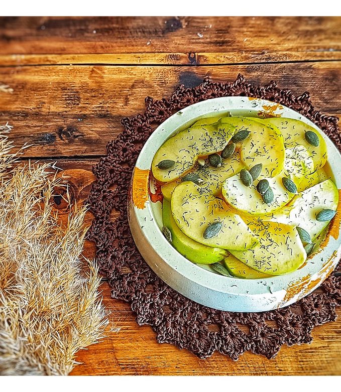 عکسی از دستور سالاد سیب سبز ✨