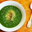 Crema de espinacas y zapallo italiano