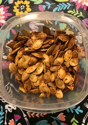 A picture of Roasted Pumpkin Seeds.