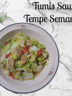 Foto resep Tumis Sawi Tempe Semangit