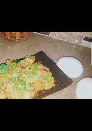 A picture of Aloo ande ki bhujya.