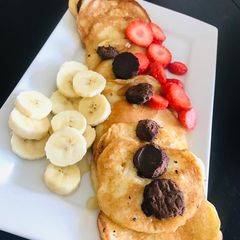 A picture of Sunday brunch Pancakes.