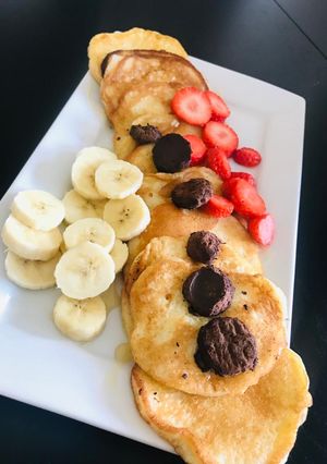 A picture of Sunday brunch Pancakes.