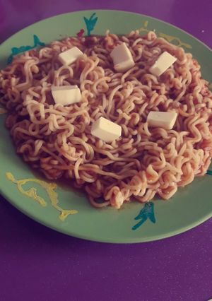 صورة لوصفة اندومي بالجبن🍝