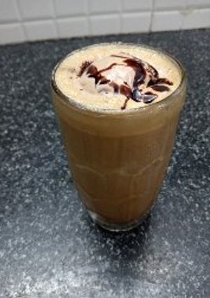 A picture of Chocolate Chips Ice Cream in Cold Coffee!!.