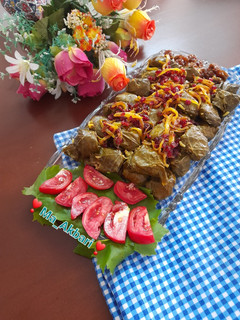 عکسی از دستور دلمه برگ مو