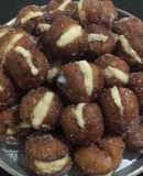 Bolitas de fraile con crema pastelera