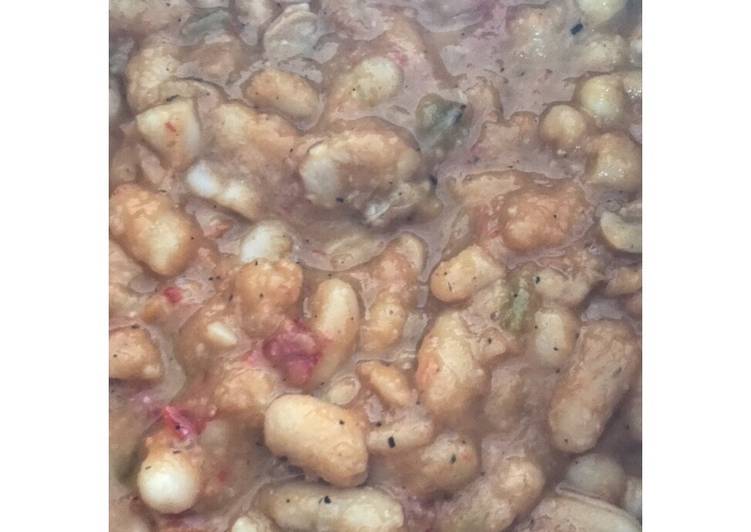 Alubias blancas con verdura y almejas 👩🏻🍳