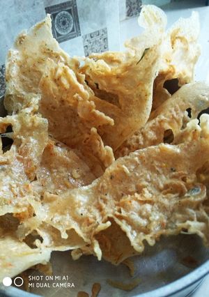 Foto resep Peyek rebon/kacang/ teri simple