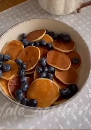 Una foto de Mini pancakes de banana