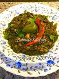 Spinach chana dal curry (Daal Palak) ( spinach & split chickpea curry: