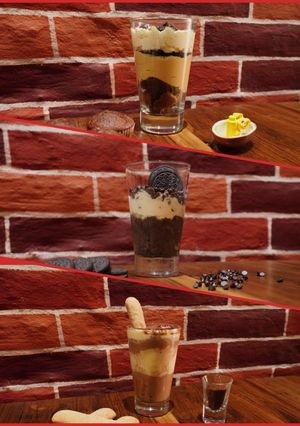 Una foto de 3 de tus postres preferidos en copa!!