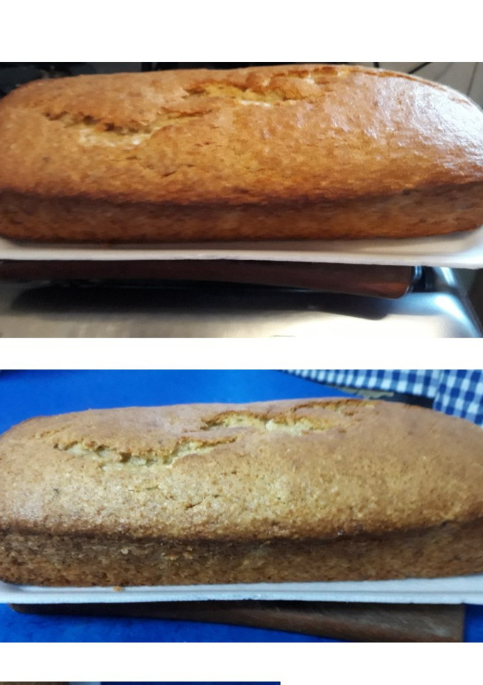 Una foto de Budín de banana y coco