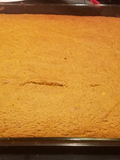 A picture of Gluten free/ corn free Pumpkin pie cake.
