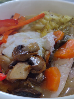 Una foto de Ramen de pavo