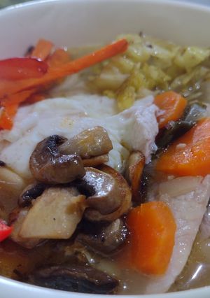 Una foto de Ramen de pavo