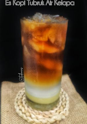 Foto resep Es Kopi Tubruk Air Kelapa