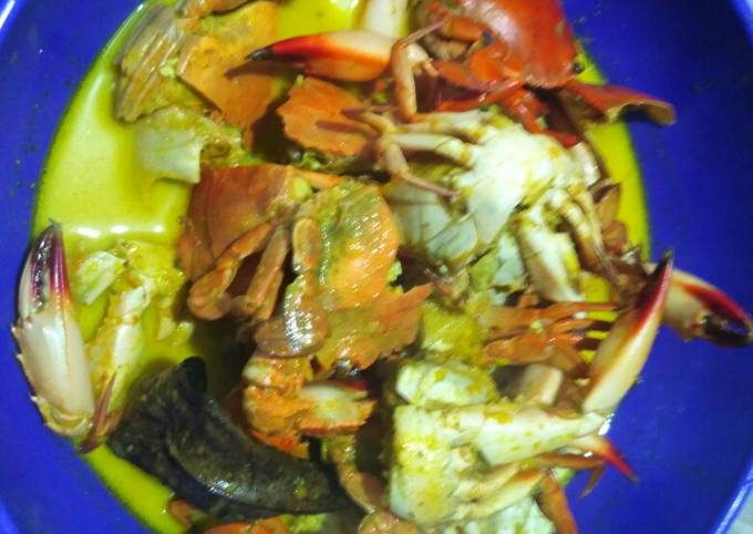 Ternyata begini lho! Bagaimana cara buat Kepiting santan kuning dijamin enak
