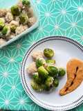Brussels Sprouts with Chicken Siomay Stuffing