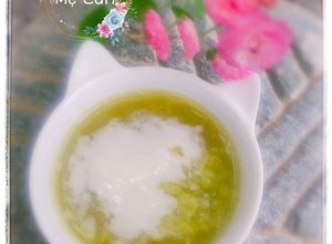 Hình của món Chè cốm lá dứa.