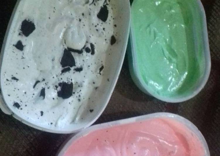 Resep Ice cream homemade super soft Anti Gagal