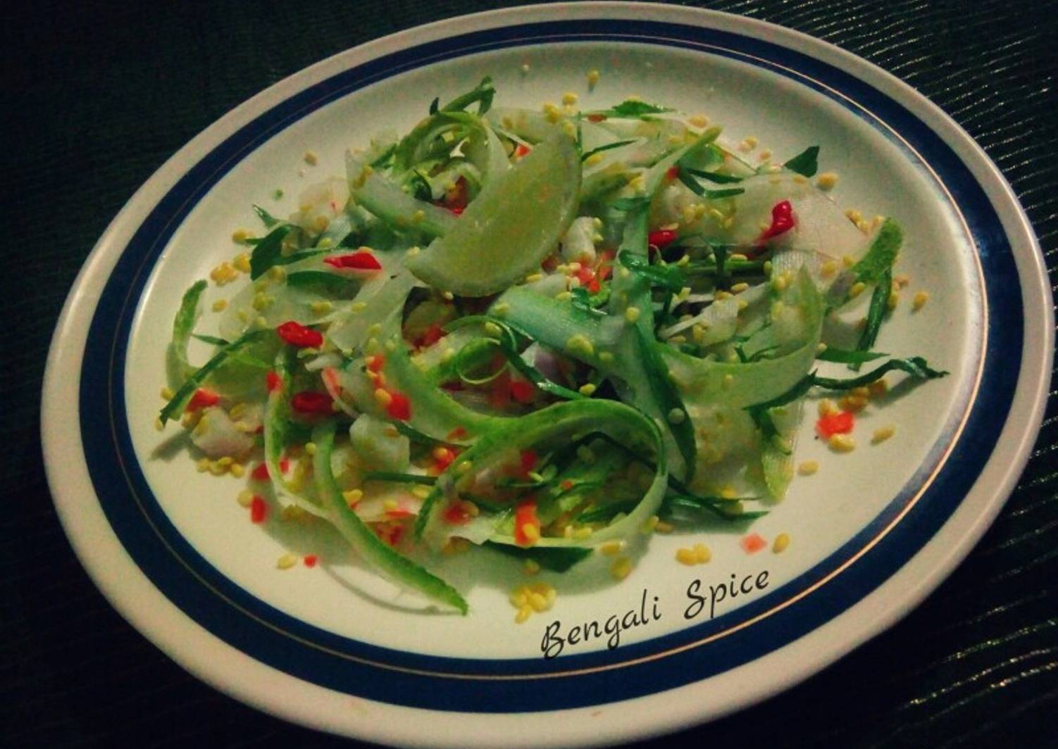 Kosambari (a South Indian traditional salad) ♥ Recipe by Bengali Spice