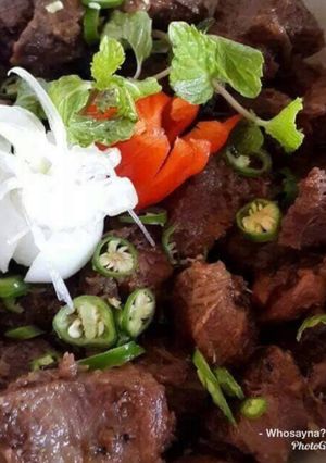 A picture of Whosayna’s Kaali Mirchi Gosht.
