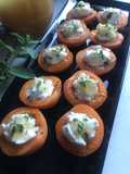 Albaricoques asados en airFryer con ricotta, miel y menta