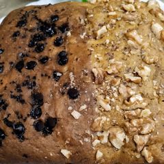 A picture of Whole Wheat Chocovanilla Banana Cake.