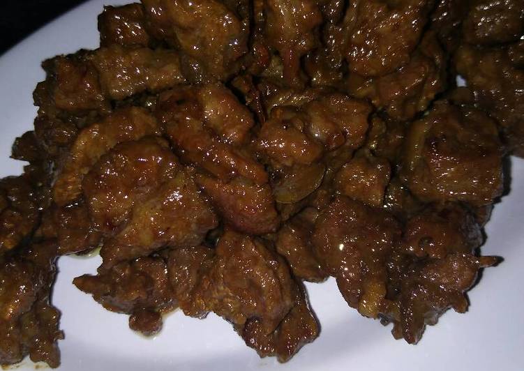 Easiest Way to Make Appetizing Oseng daging Sapi asam ...