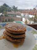 Hotcakes/Panqueques de harina integral y banana