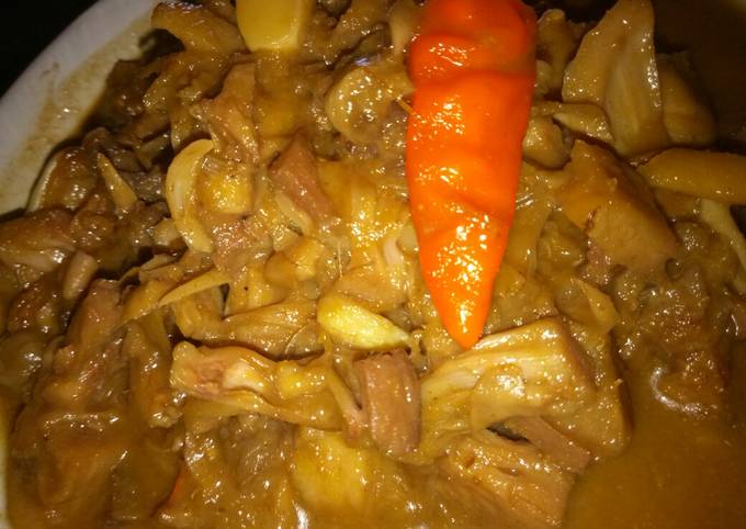 Resep memasak Gudeg Tetelan Sederhana yang nikmat