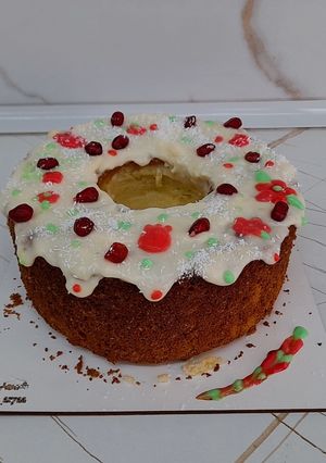 عکسی از دستور کیک با روکش یلدایی