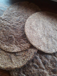 Una foto de Tortilla de linaza método grez