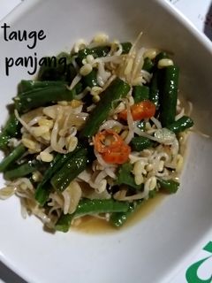Foto resep Tumis tauge kacang panjang