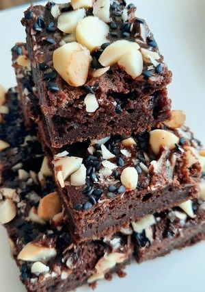 Une photo de 🍫Brownies moelleux choco-betterave🍫