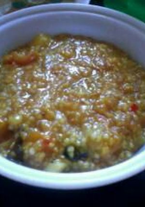 A picture of sagoo khichdi.