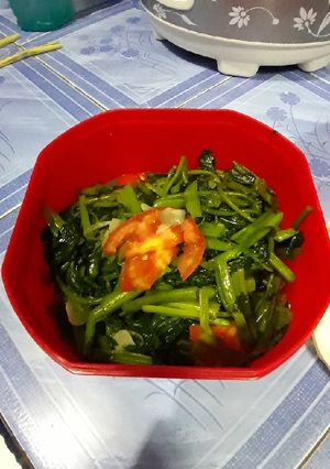 Foto resep Tumis kangkung simple jiwa no ribet2