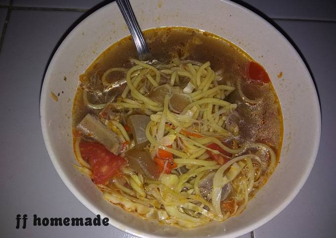 Cara Membuat Soto Mie Bogor ala ala homemade Yang Laziss