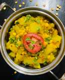 Papaya and Chana Dal quick curry