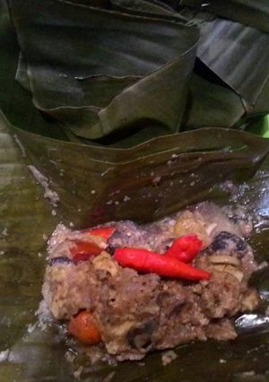 Foto resep Botok ati ampela bumbu kacang