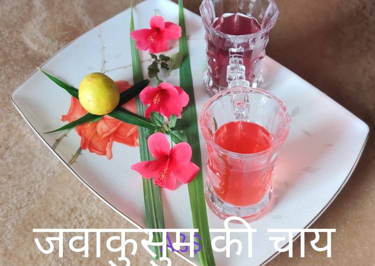 जवाकुसुम की चाय/गुड़हल की चाय (हिबिस्कस टी)/हर्बल चाय#गरम पेय