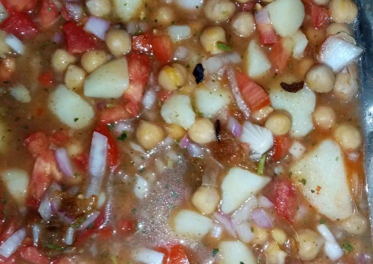 Recipe of Tasty Pani wala chana chat