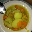 Sopa de papa y pasta