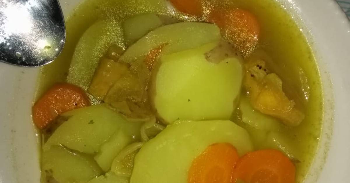 Sopa de papa y pasta Receta de Jefry Jaramillo- Cookpad