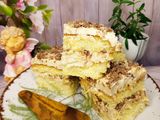 Ciasto Chałwowiec na Biszkopcie bez Proszku do Pieczenia z 5 Jaj