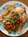 Pollo crocante al horno