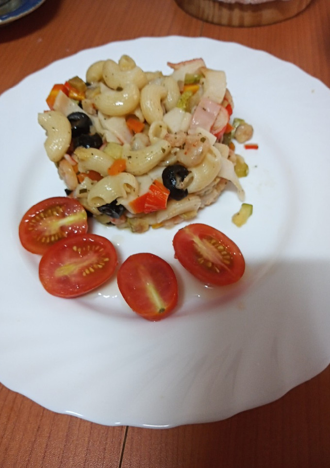 Una foto de Salteado de pasta a la oriental
