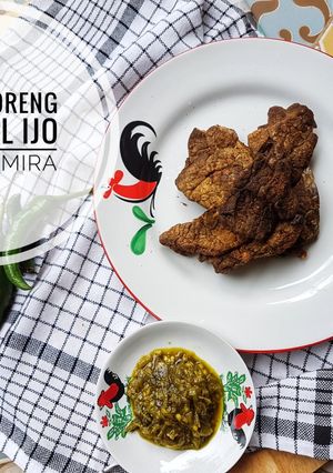 Foto resep Paru Goreng Sambel Ijo #ketopad_cp_jerohan
